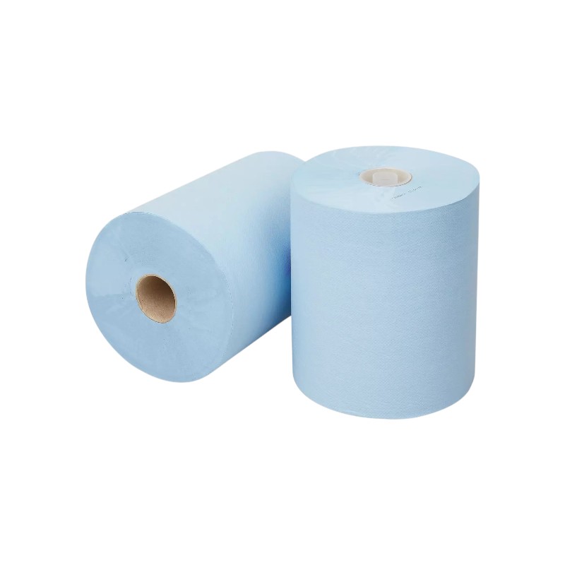 Handtuchrolle Mini Matic - Zellulose - blau - 2-lagig - 165mx18,3cm - 717 Blatt - 6 Stück